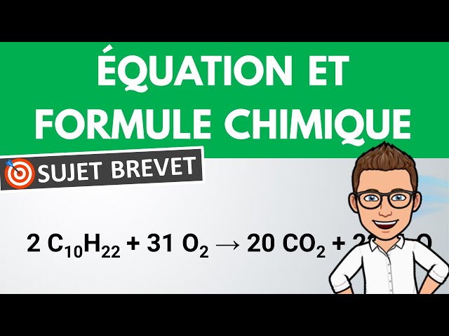 Équilibrer équation chimique 🎯 Sujet Brevet | Physique Chimie