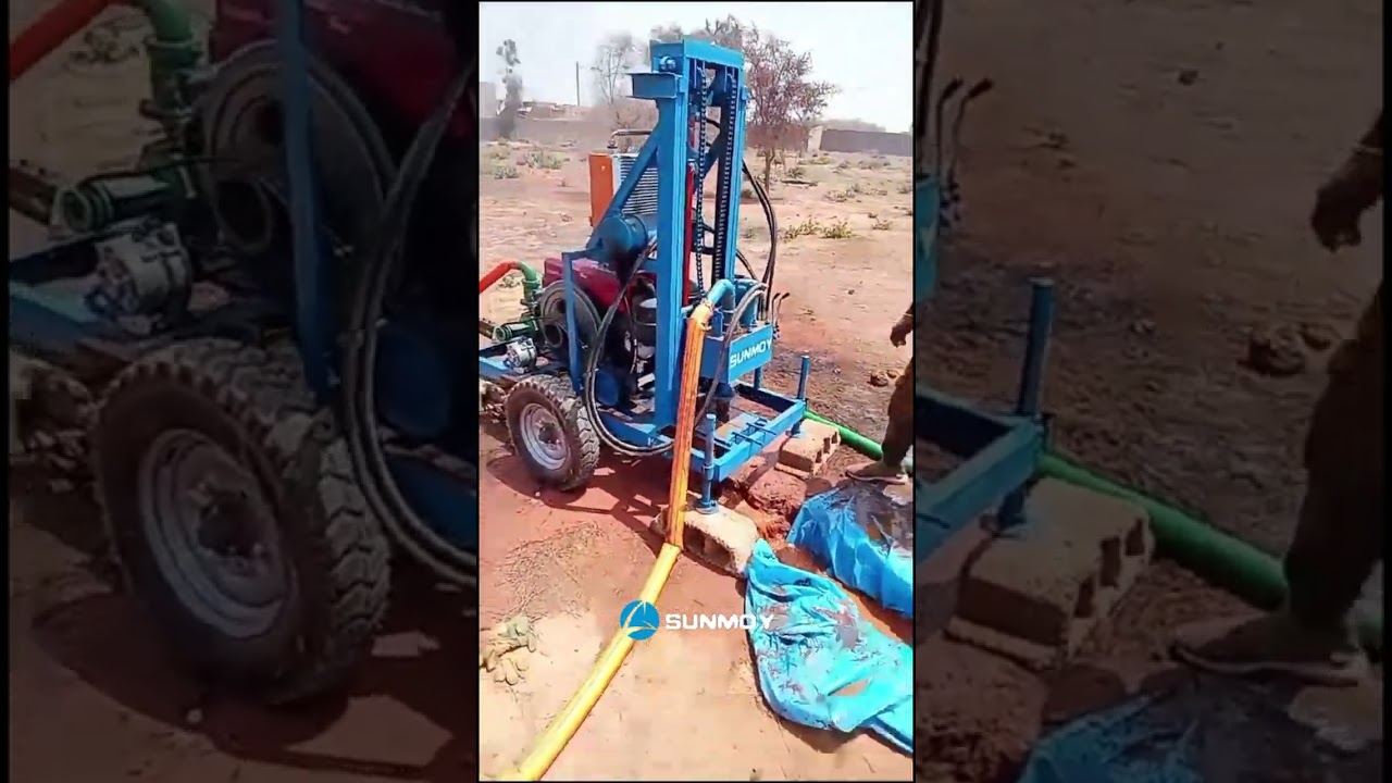 Petite foreuse hydraulique Sunmoy HF260 en Gambie, Afrique