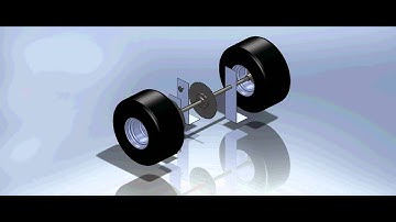 Go Kart axle 3D mock up #2