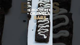 Chocolate Granola Bars Recipe #shorts