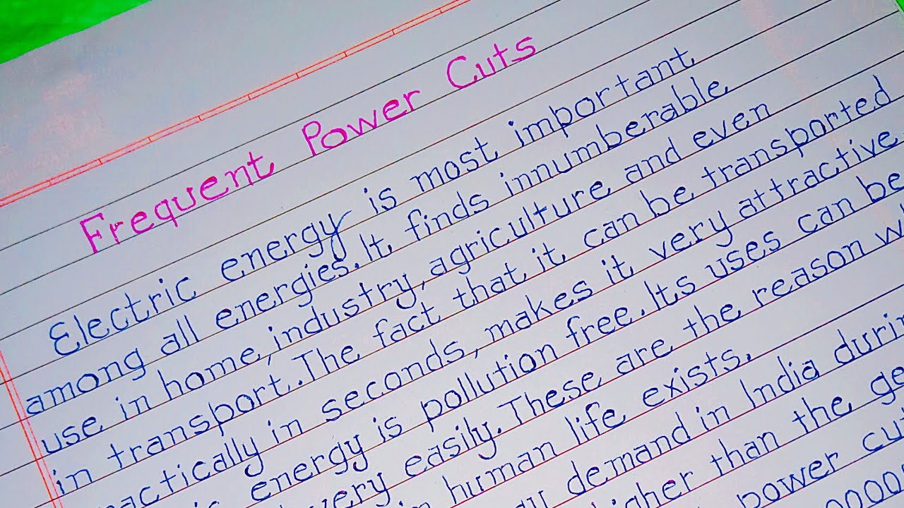 the power cut essay