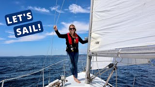 BOAT LIFE: Day Sail and fishing on our Catalina 30 // Sailing the Pacific Northwest // Ep. 48