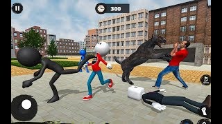 Multi Panther Stickman Rope Hero Crime City Battle | Android GamePlay screenshot 4