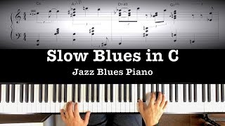 Vignette de la vidéo "“Slow Blues in C”  Jazz Blues Piano"