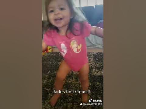 Walk it like I talk it Jades 1st steps!! - YouTube