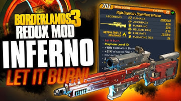 THIS GUN (Literally) MELTS! - INFERNO Legendary Weapon Guide! - Borderlands 3 Redux Mod!