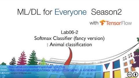 [TensorFlow] Lab-06-2 Softmax Classifier Animal Classification
