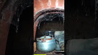 Check out this stunning stone oven we found in an abandoned house! 🥰🔥