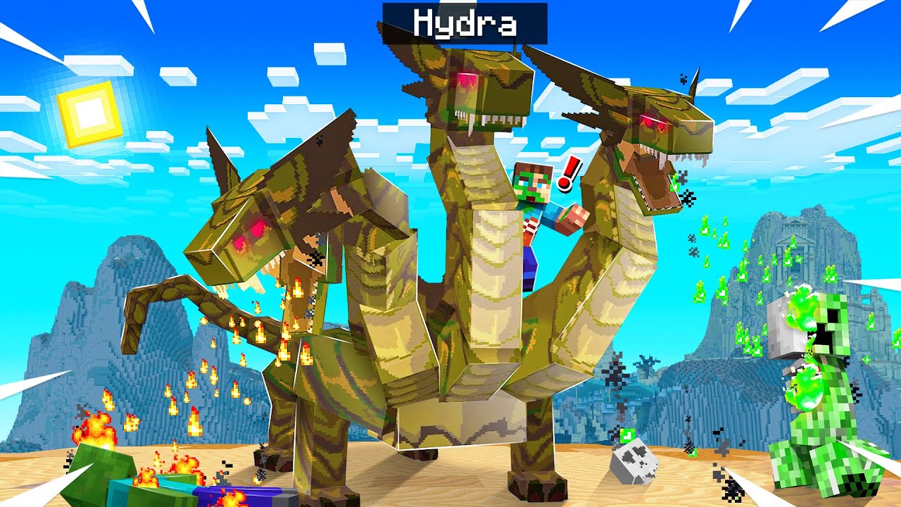 Taming A Legendary Hydra Dragon In Minecraft!