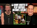 AJ Hawk Wanted To Play Football With No Helmet | Pat McAfee Reacts
