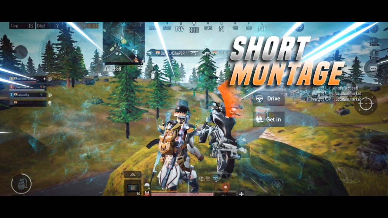POCO X2 PEWERR | PUBG SHORT MONTAGE | GAMEPLAY MONTAGE | WARGOD SPOILER ||
