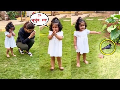 Shilpa Shetty's Daughter Samisha's Adorable Video As She Chants Gayatri Mantra For Injured Bird