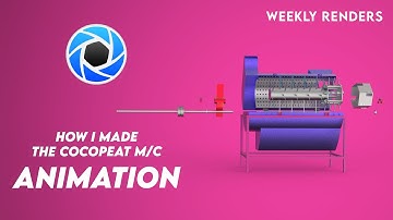 KeyShot Animation Timelapse | Cocopeat Machine | Weekly Renders