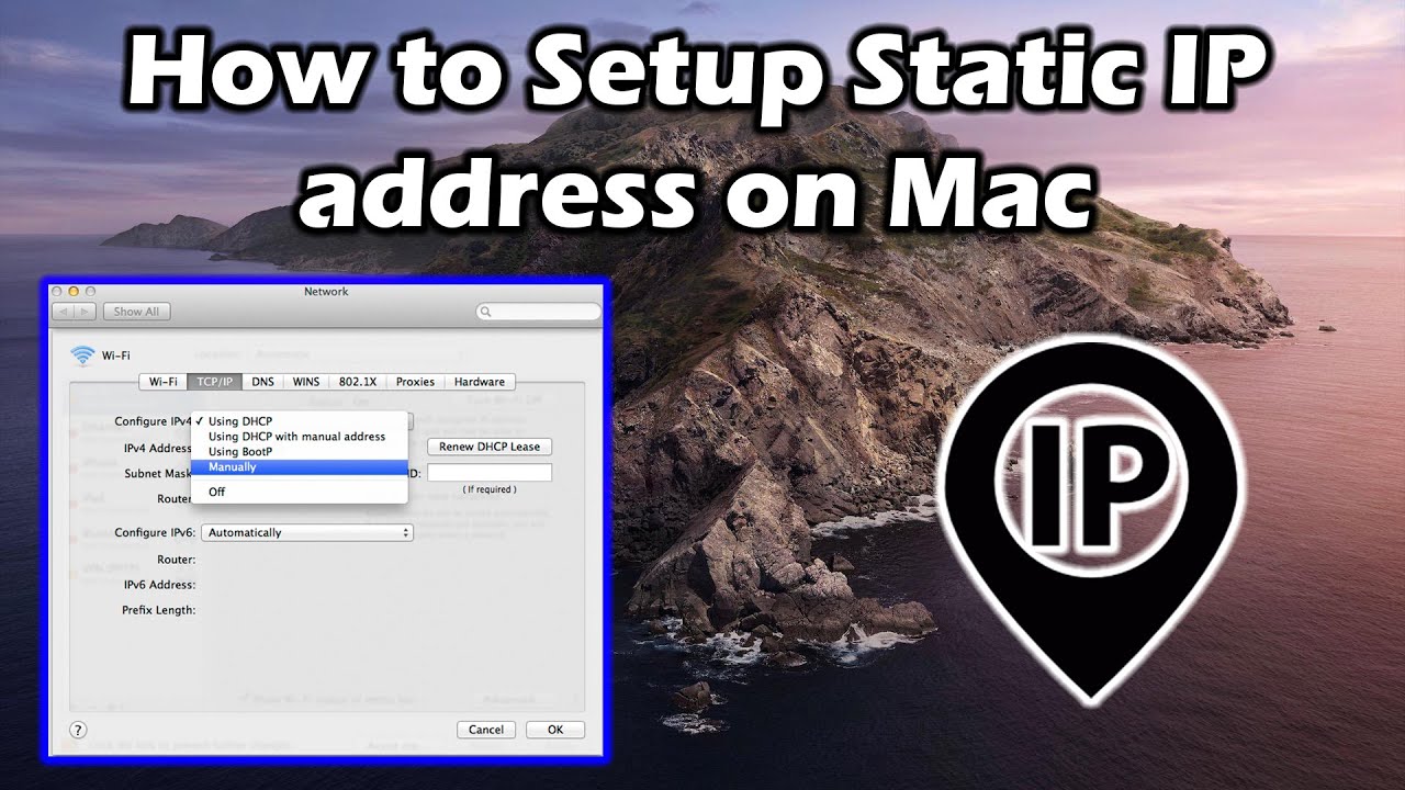 set static ip address on mac