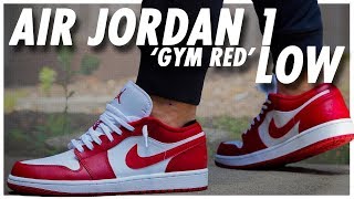 low jordan 1 gym red