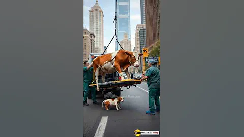 Brave Man Saves Pregnant Cow!👨‍🌾🐄❤️