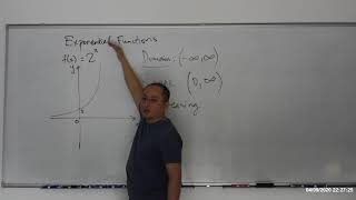 MAC1140 MAC2311 Exponential Functions and Logarithmic Functions part1