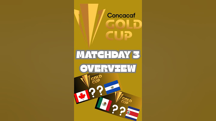 CONCACAF Gold Cup Groups Wrap-up