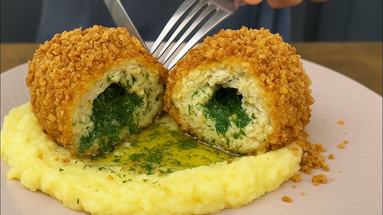 Котлета По-КИЇВСЬКИ - смак на мільйон! Соковита і дуже смачна. 