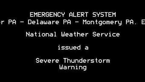 EAS Mock #1 - SEPA Severe Thunderstorm Warning (VALID TONES)