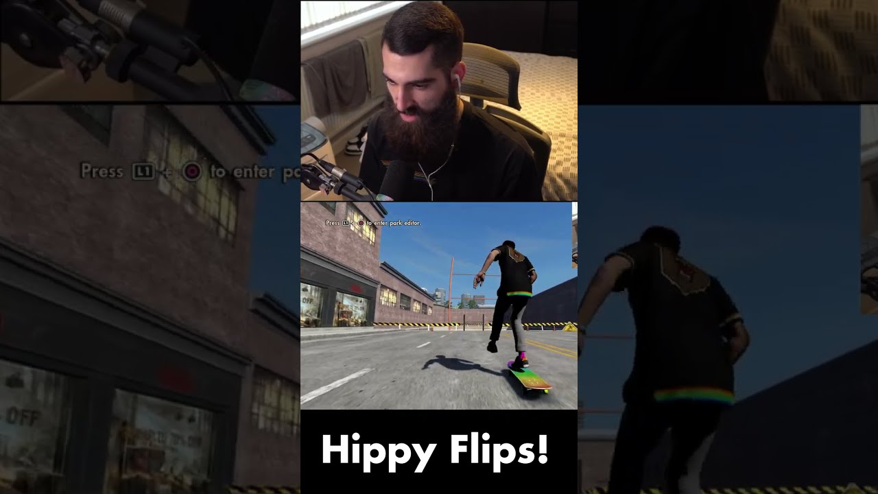 Skate 3 и Skate 2 Hippy Flips Challenge... 