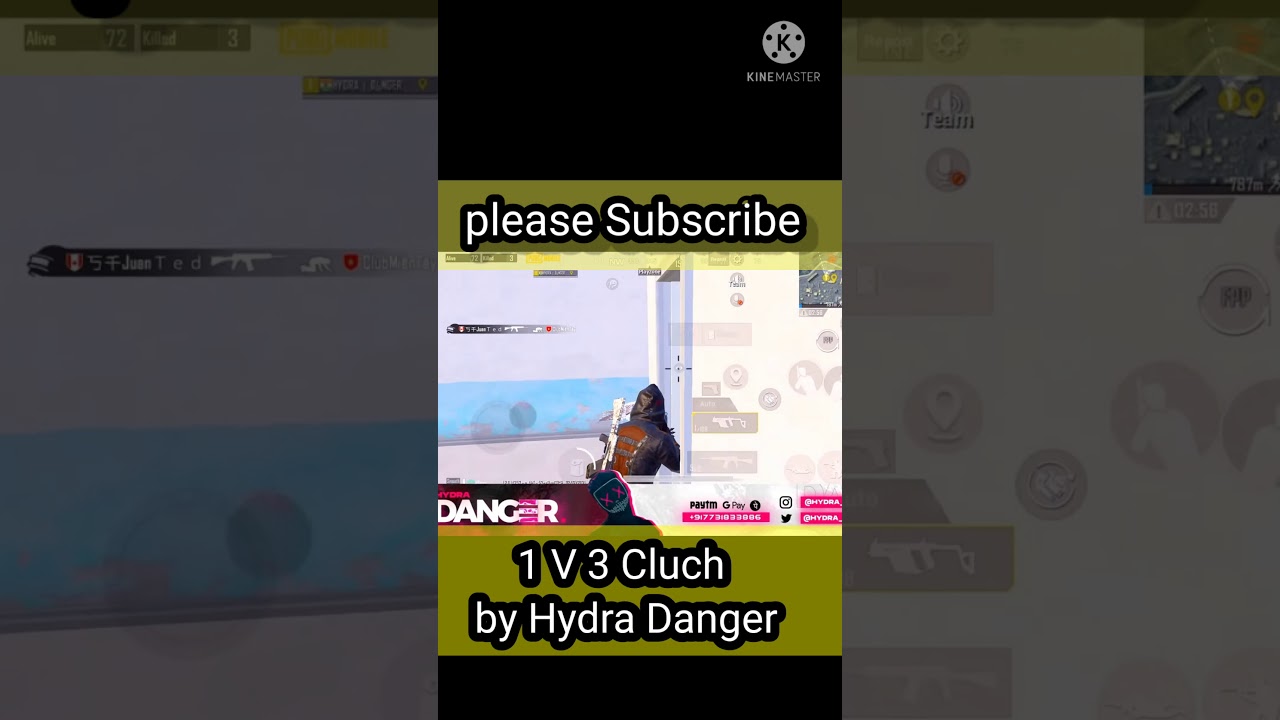 Hydra Danger 1V3 clutch Full intense gameplay 