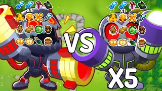 God Boosted Anti-Bloon VS. 5 God Boosted Tech Terrors