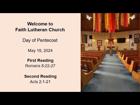May 19, 2024 - Day of Pentecost - YouTube