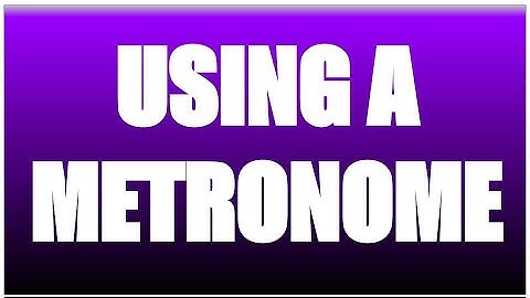 Tips for recording with a METRONOME (from the Archive)