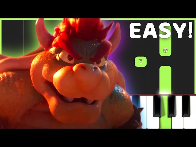 Bowser (Peaches) - The Super Mario Bros. Movie | EASY Piano Tutorial class=