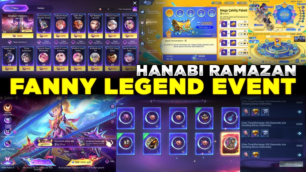 FANNY LEGEND EVENT GELDİ! 1X 10X MEGA ÇEKİLİŞ EFSANE ÖDÜL HAVUZU PREMIUM TEDARİK VE DAHASI