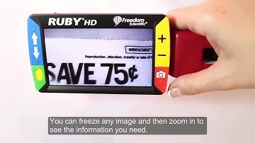 RUBY HD Handheld Video Magnifier