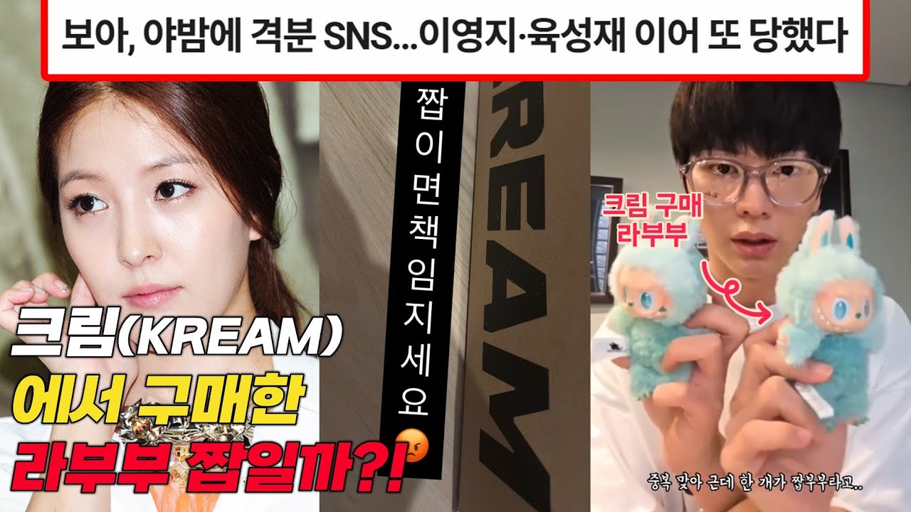 보아,육성재의 라부부는 짭일까? 크림의 기상천외한 라부부 검수법