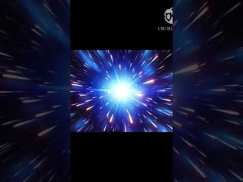 blue radiation spread in all directions