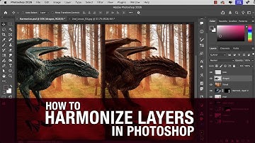How to harmonize layers in Photoshop