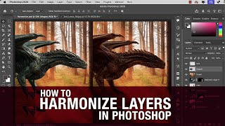 How to harmonize layers in Photoshop