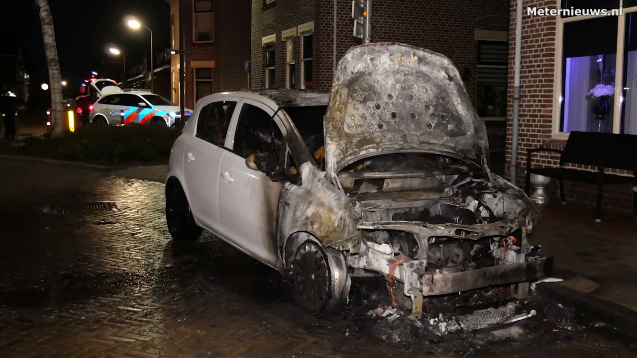 Autobrand brandstichting Hoogeveen YouTube