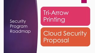 Benchmark - Security Program Roadmap Presentation