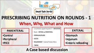 Nutrition in Surgical patients - Enteral nutrition and parenteral nutrition - Prescribing nutrition screenshot 4