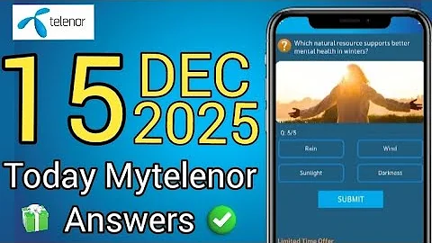 15 December 2025 | My Telenor Today Questions | Today My Telenor Answers | Today MyTelenor Questions