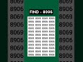ASMR Eye Test 👁️ | Find 8096 Hidden Fast! | Most Relaxing Focus Challenge #Shorts