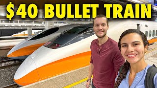 TAIWAN'S $40 BULLET TRAIN 🇹🇼 TAIPEI TO KAOHSIUNG screenshot 3