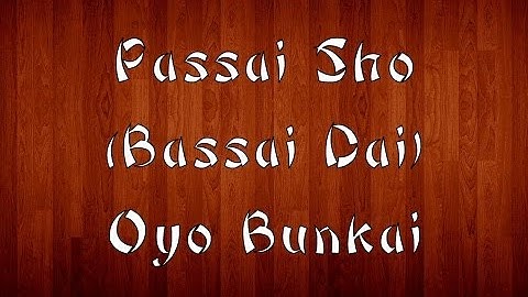 Waza Wednesday 4-15-15 - Passai Sho Oyo Bunkai