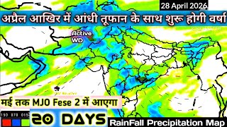 NEXT 20 Days Weather Forecast All India RainFall Analysis Modal/9 April 2026 Update.