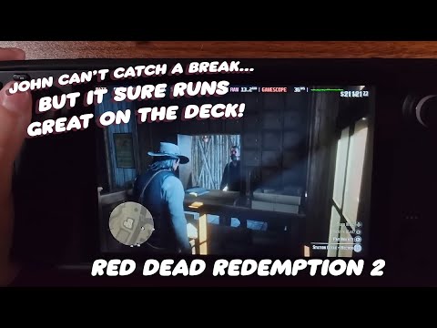 Red Dead Redemption 2 runs... surprisingly well on the Steam Deck with a few tweaks!