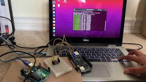 Beaglebone Black controls Arduino on-board LED and change its flashing frequency.
