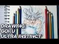 How to Draw Goku Ultra Instinct | DragonBallZ Easy Sketch 