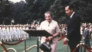 Israeli Prime Minister Golda Meir at the White House, 1969