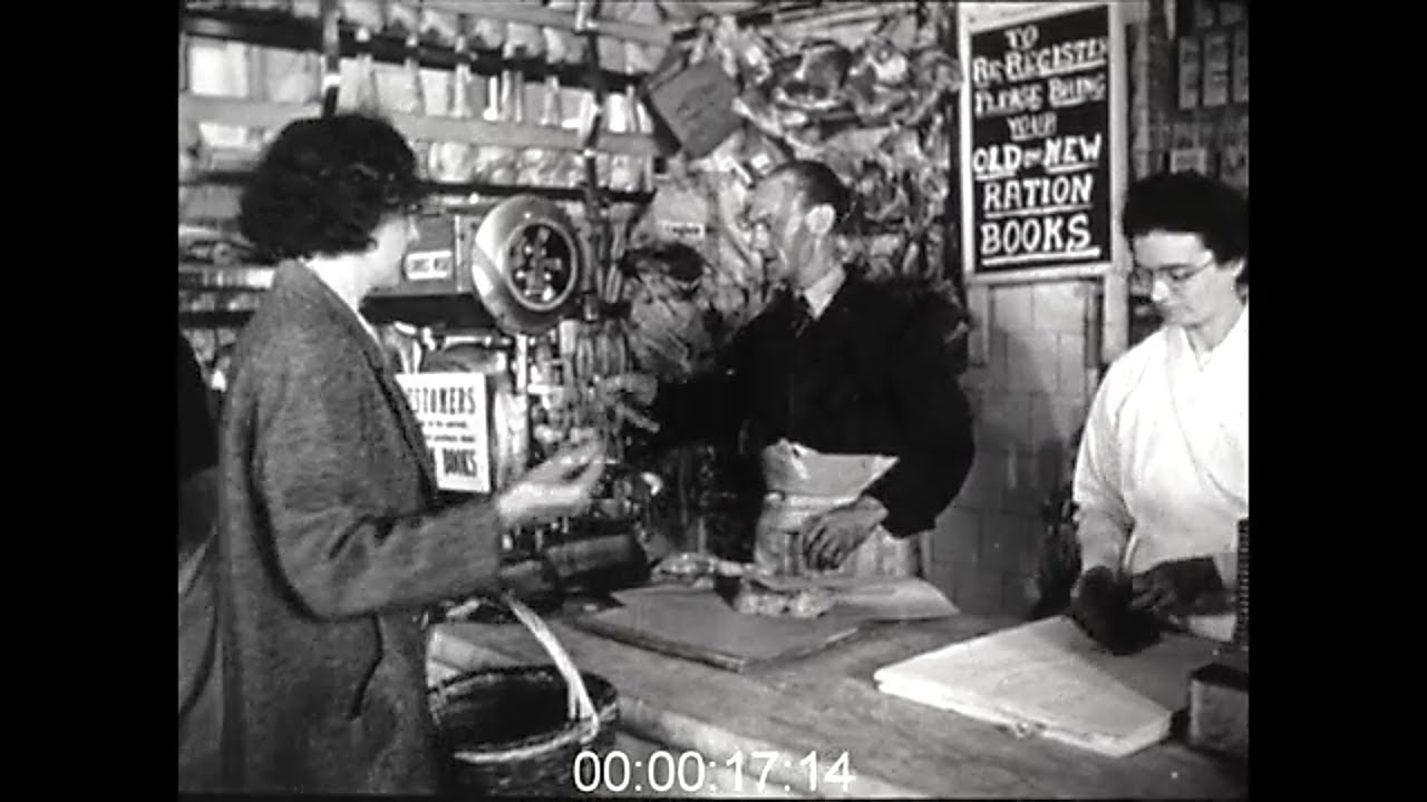 Shopping and Rationing in Post-War London, 1950s - Film 1094327