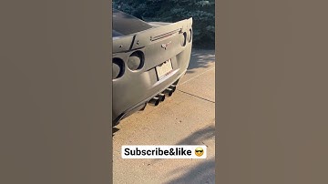 TSP C6 Corvette 1-7/8" Long Tube Header & 3" Off-Road X-Pipe…MSD #shortvideo #